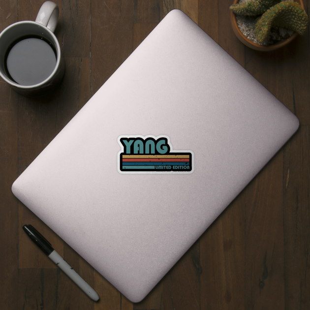 Proud Limited Edition Yang Name Personalized Retro Styles by Kisos Thass